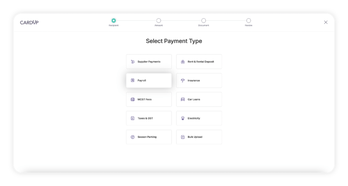 Schedule a Payroll payment