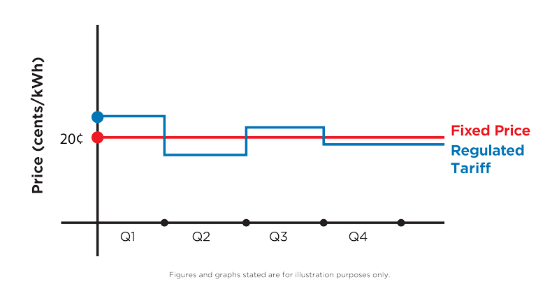 Fixed price vs Regulated Tariffs