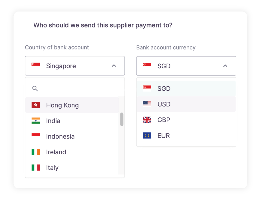 cross border payment | international money transfer | HKD, USD, INR, EUR, GBP, AUD