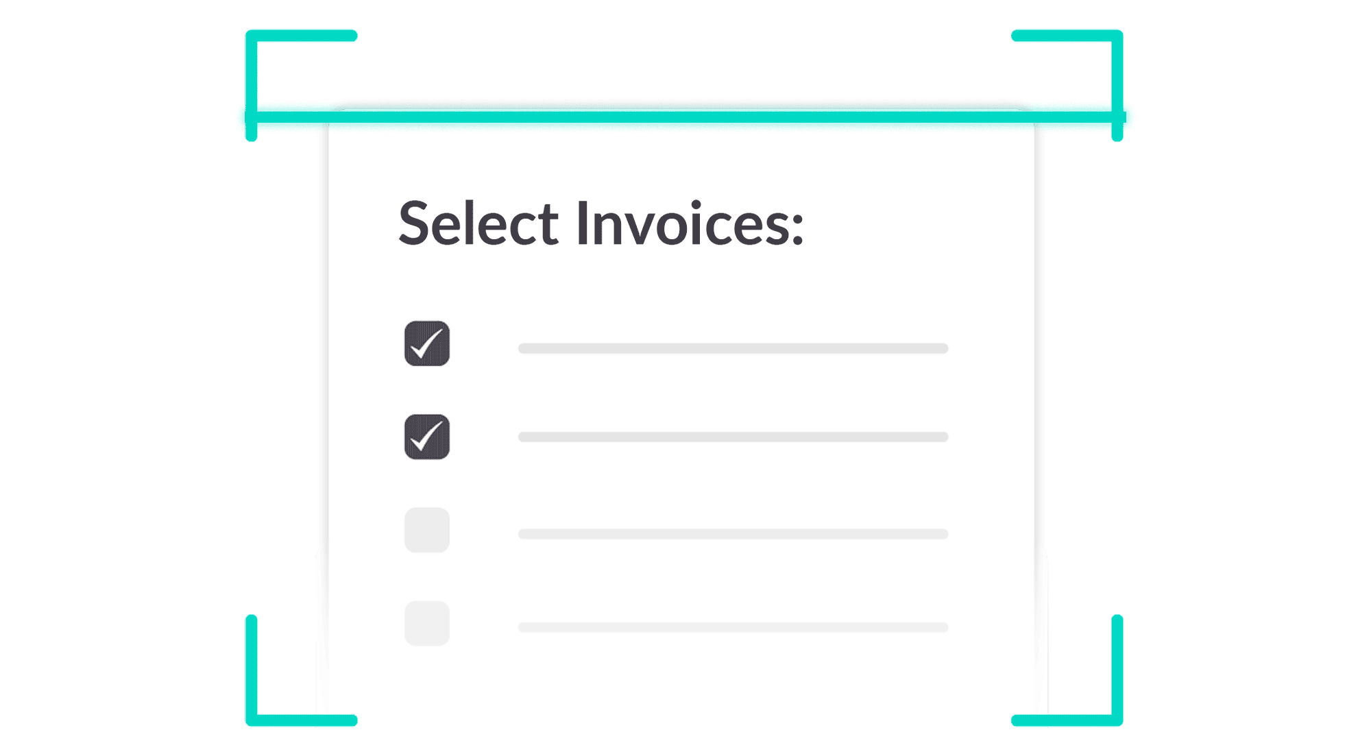 Select and scan multiple invoices at once
