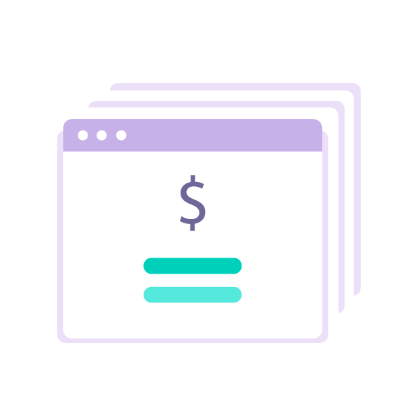 Multiple payment requests icon