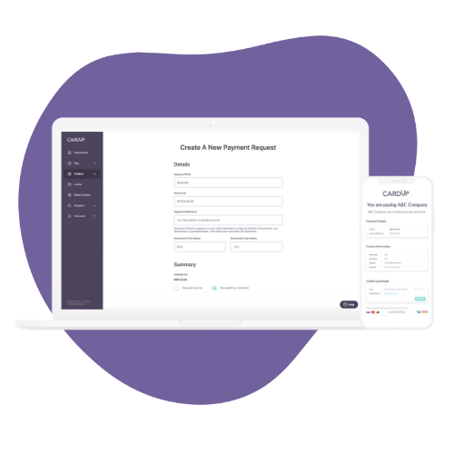 Payment options on CardUp